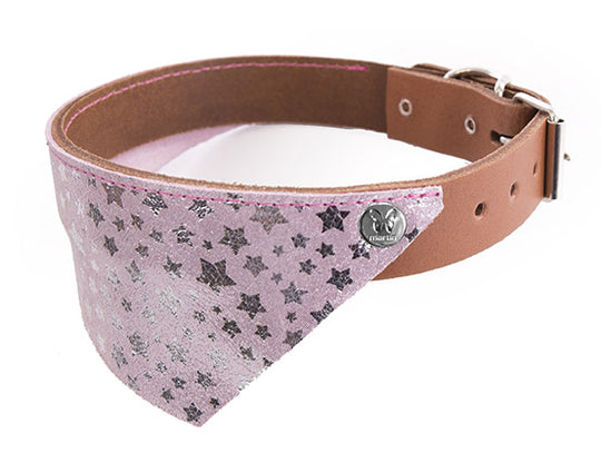 MARTIN SELLIER COLLAR LEATHER MIAMI PINK/BROWN