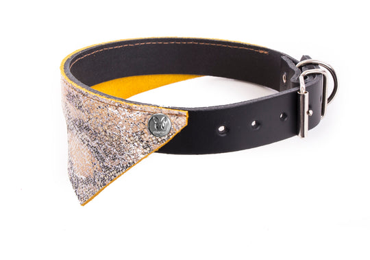 MARTIN SELLIER COLLAR LEATHER MALIBU BEIGE/BLACK