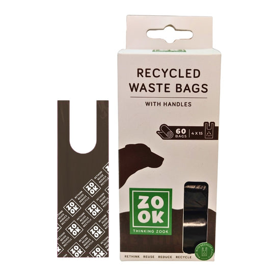 ZOOK RECYCLED POO BAGS WITH HANDLES