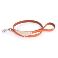 MARTIN SELLIER COLLAR LEATHER MIAMI GOLD/ORANGE