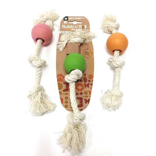 RUBB N ROPE BALL + ROPE